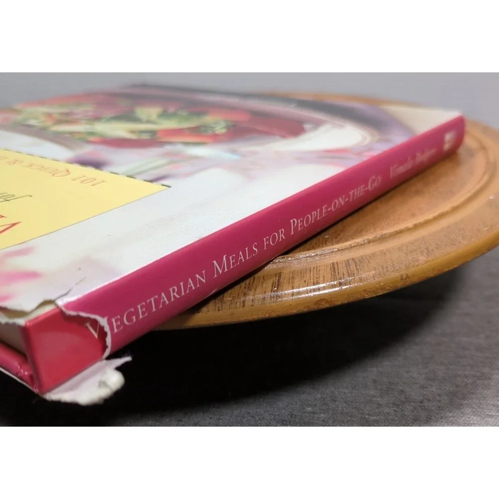 2002 Vegetarian Meals‎ For People On The Go by Vimala Rodgers VTG HC 101 Recipes